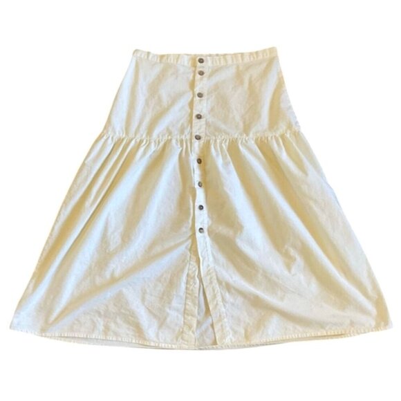 Free People Sz 10 Boho JULIETTE Button Front Button Closure Maxi Skirt MSRP 108 - Picture 3 of 11